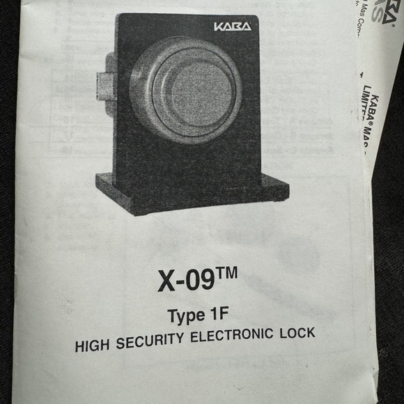 Kaba MAS X-09 Round Deadbit High-Security Electronic Combination Lock Type 1F - Picture 1 of 6